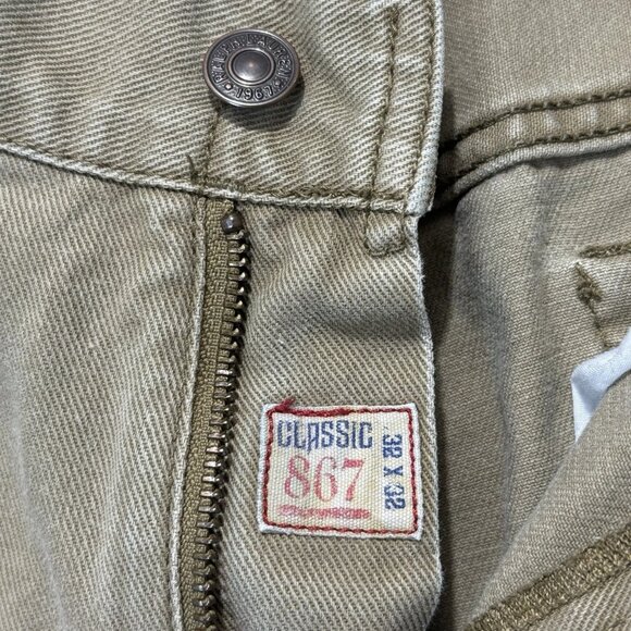 Ralph Lauren Polo Tan Denim Jeans Men’s 32X32 Classic Straight Leg Casual Pants - Picture 3 of 8